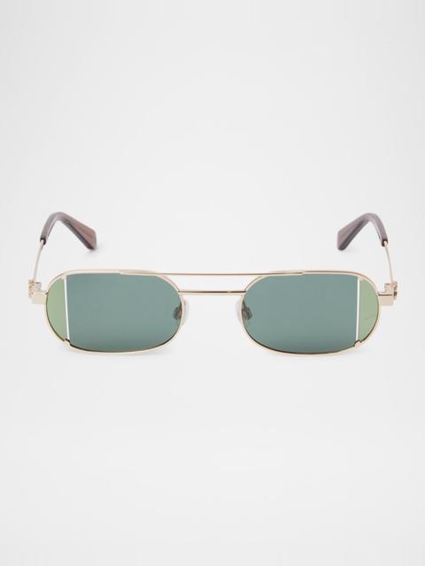 Lynn Oval Metal Sunglasses