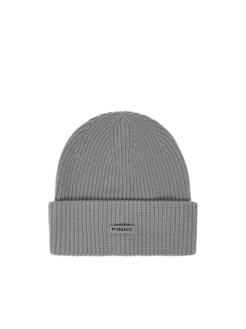 rib-knit beanie