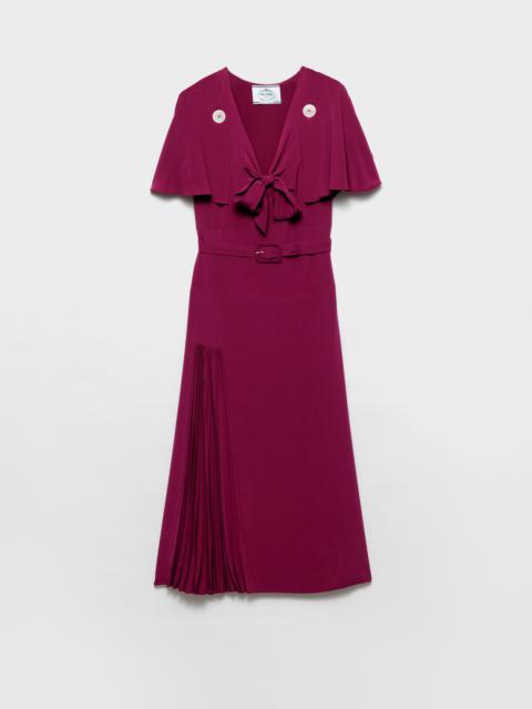 Pleated marocain dress