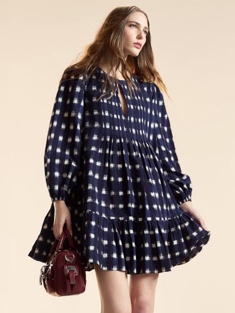 Ingrid Pintuck Mini Dress