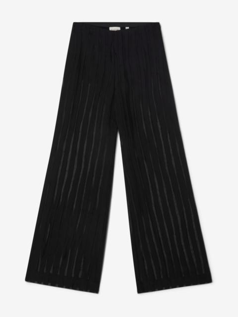 Stripe sheer trouser