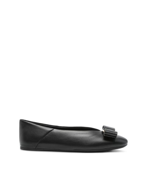leather ballet flats