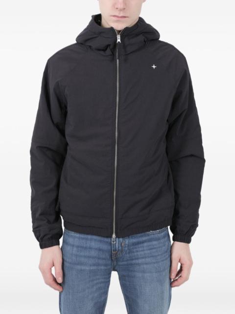 Stellina zip fastening hooded jacket