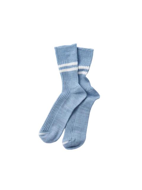 R1468 Hemp organic Socks - Morning Blue/White