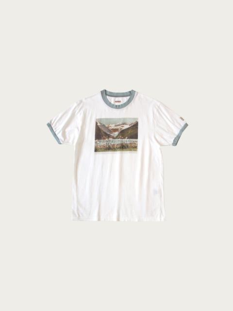 20/- Jersey RINGER T (CHURCHILL LAKE) - White