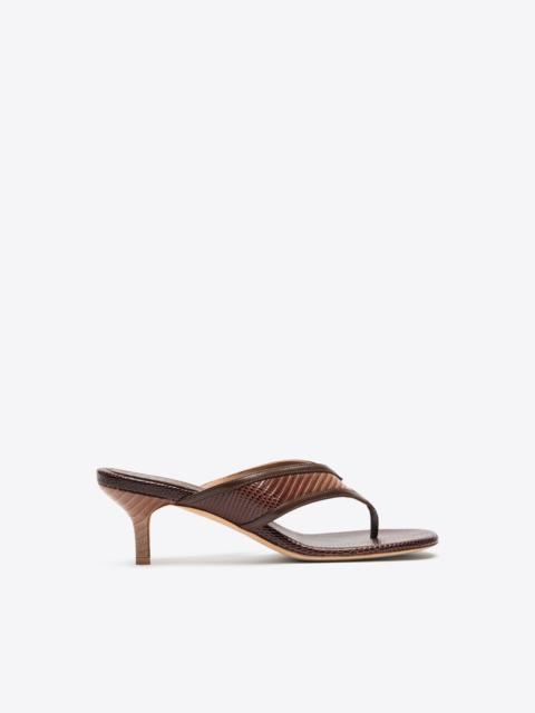 Koko 45 Brown Leather Thong Sandals