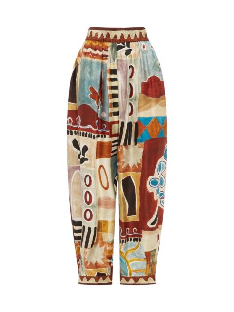 Michelle Tapered Silk Pant