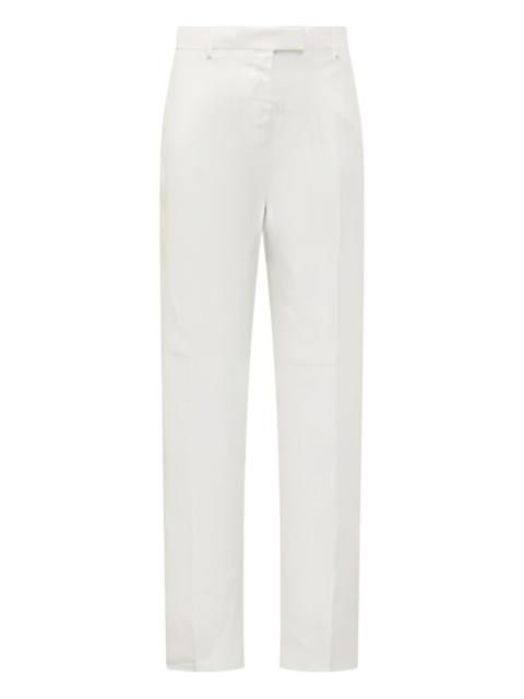 pressed-crease trousers