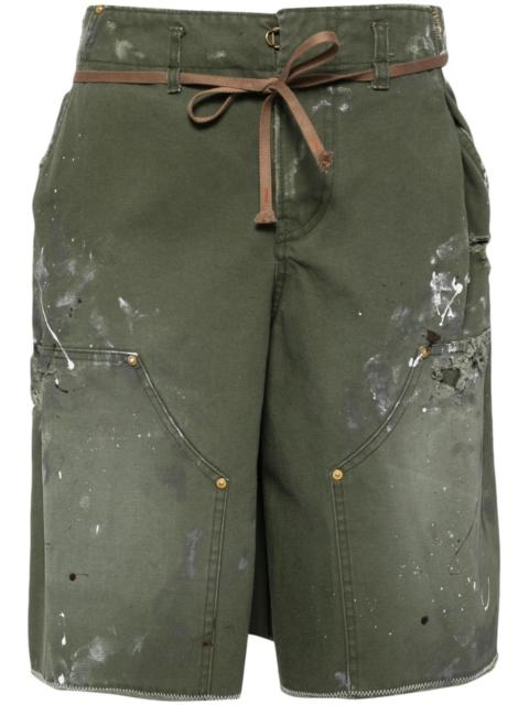 paint splatter shorts