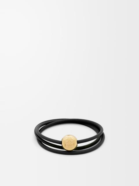 Pebble bracelet in calfskin