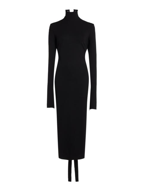 Backless Jersey Dress black