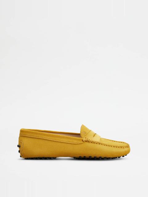 GOMMINO DRIVING SHOES IN SUEDE - YELLOW