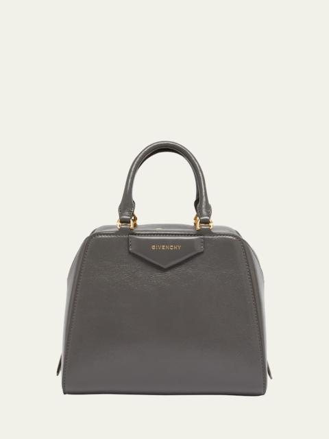 Antigona Cube Mini Top-Handle Bag in Shiny Tumbled Leather