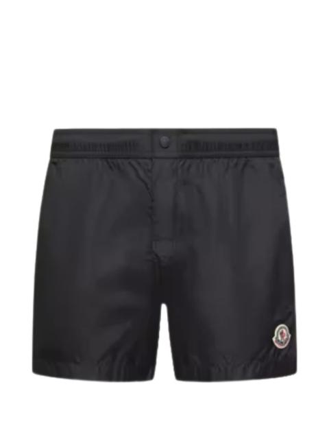 logo-patch swim shorts