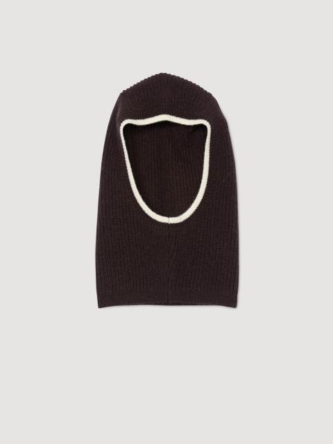 RIBBED WOOL BALACLAVA