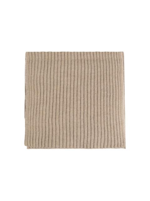 ribbed wool scarf