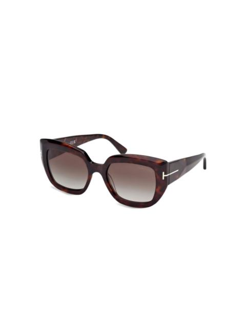 tortoiseshell square sunglasses