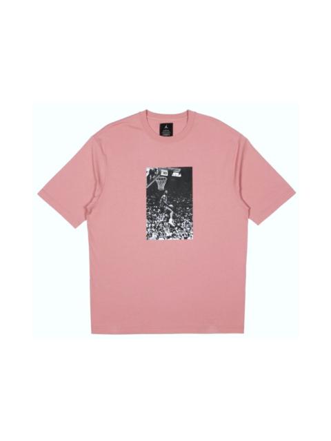 Jordan x Union Reverse Dunk T-Shirt Rust Pink