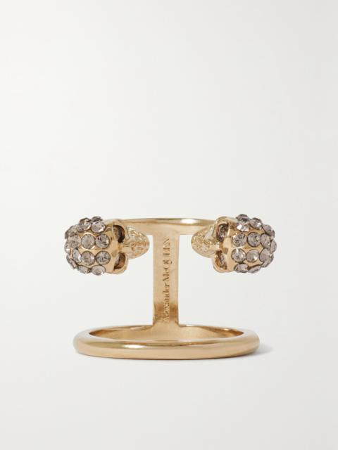 Gold-tone Crystal Ring