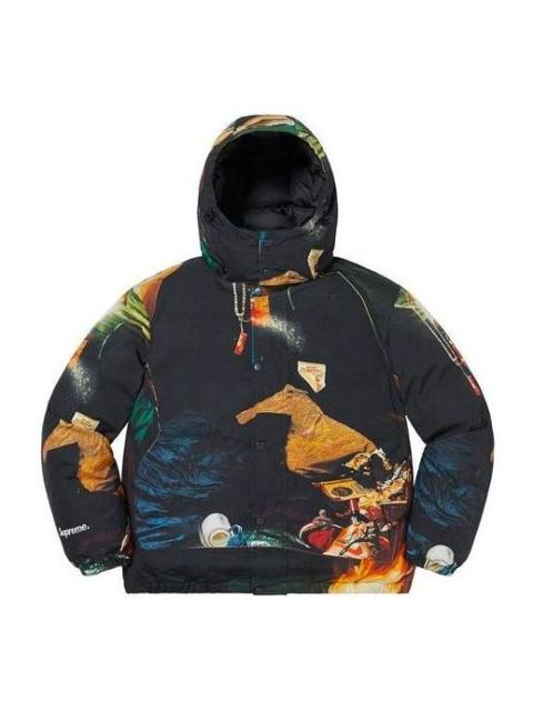 Supreme Firecracker Down Jacket 'Black Yellow' SUP-SS21-456