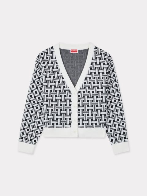 'KENZO Weave' embroidered cardigan