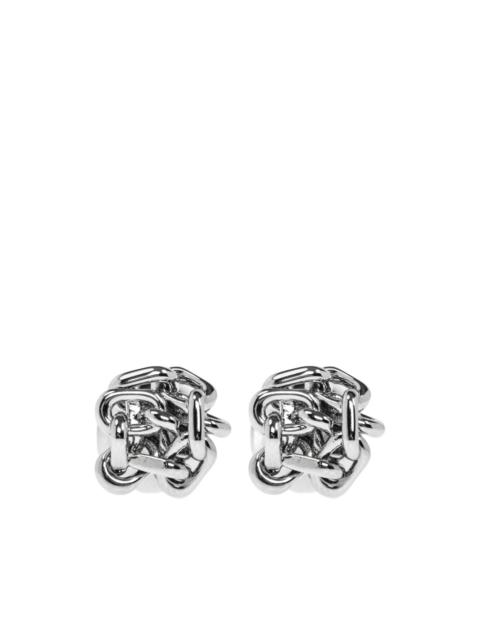 The coolest chain knot earrings