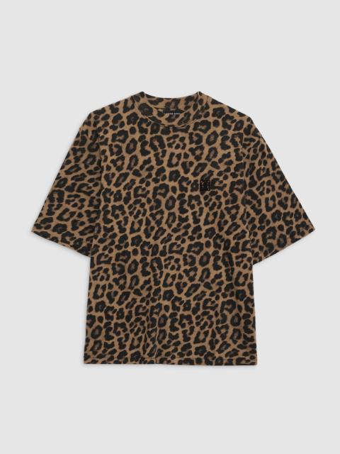 Avi Tee - Black And Brown Leopard