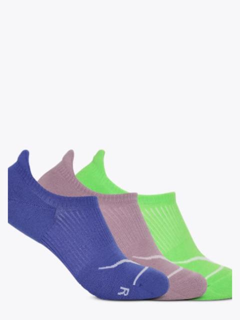 Invisible Sock 3-Pack in Celstl Blue/Fragrt Lilac/Neon Grn