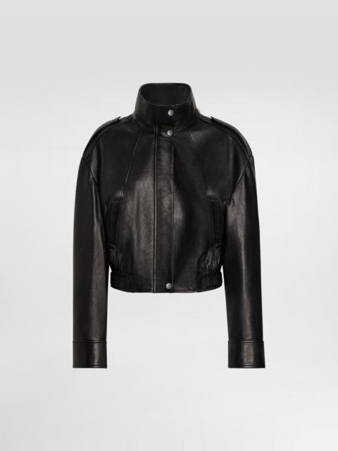 Plongé goat leather jacket