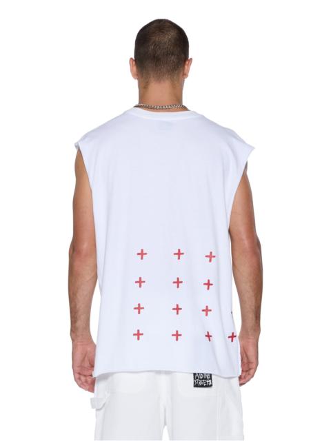 KINGDOM CUT OFF BIGGIE TEE WHITE