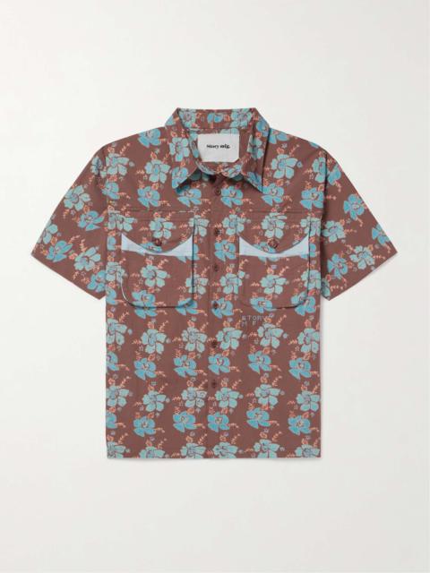 Coch Floral-Print Organic Cotton Shirt