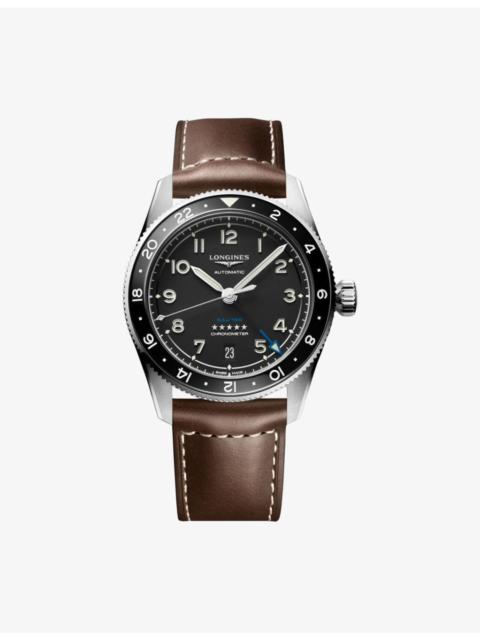 L3.802.4.53.2 Spirit Zulu Time Ceramic Bezel Stainless-Steel Automatic Watch