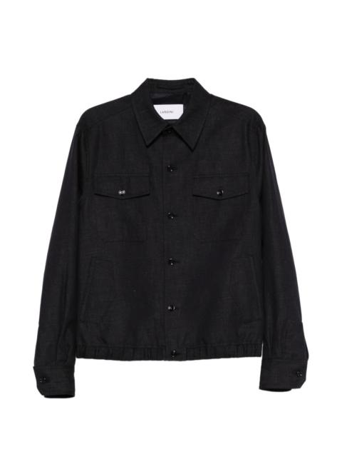 button pocket cotton jacket