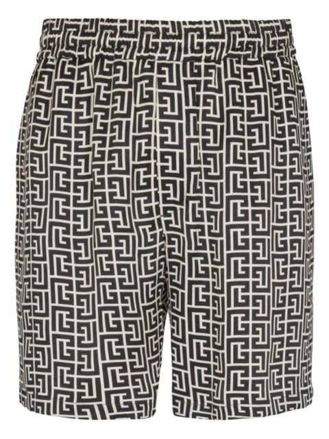 monogram-pattern shorts