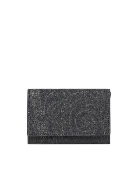 paisley-print wallet