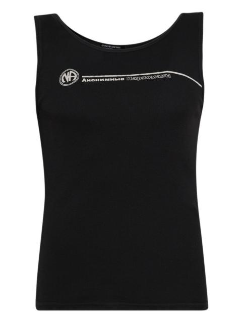 Russian Na graphic tank top