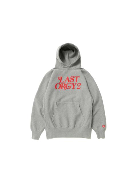 Human Made x Undercover Last Orgy 2 GDC Pizza Hoodie Grey Red