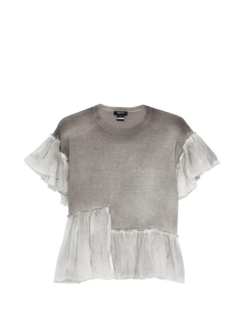 ruffled T-shirt