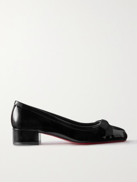 Mamaflirt 30 Bow-detailed Patent-leather Pumps
