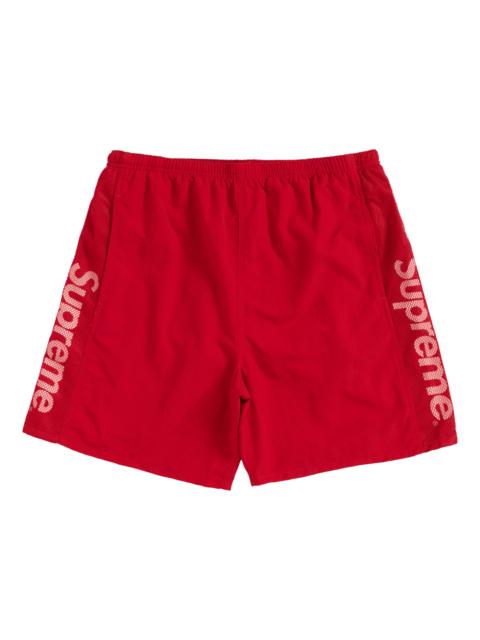Supreme Mesh Panel Water Short Red