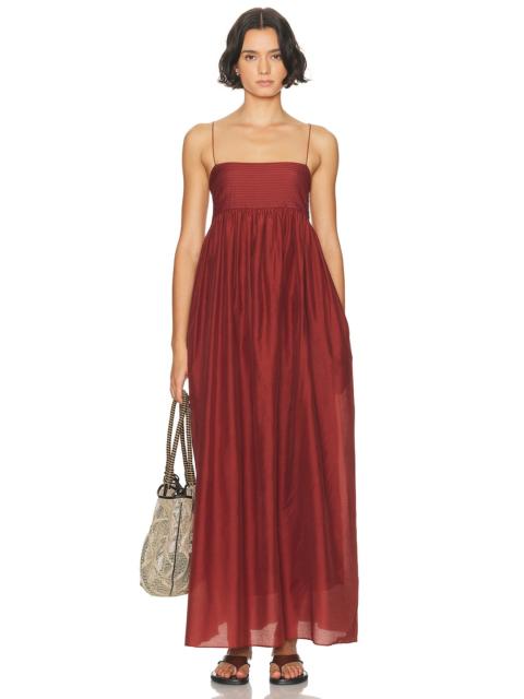 Empire Pintuck Bodice Dress