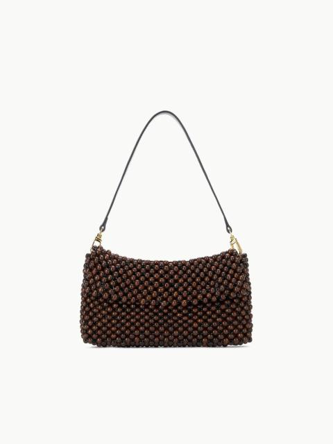 STAUD TIMMY SHOULDER BAG DARK BROWN