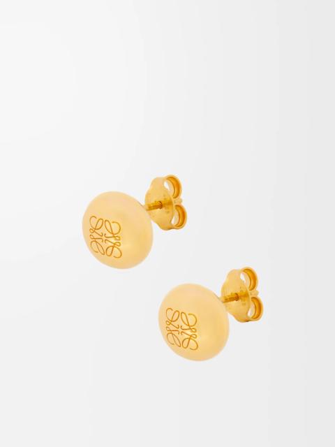 Anagram Pebble stud earrings in sterling silver