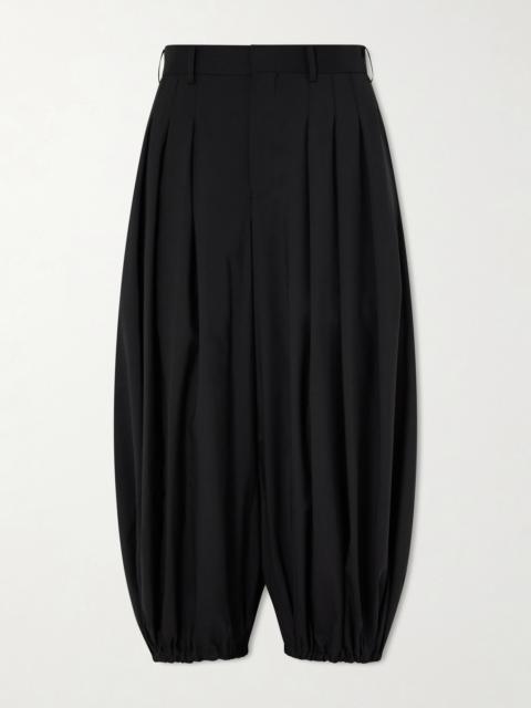 Wool Wide-leg Tapered Pants