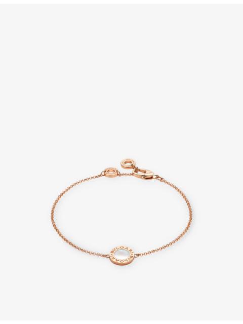 BULGARI BULGARI 18ct rose-gold and mother-of-pearl bracelet