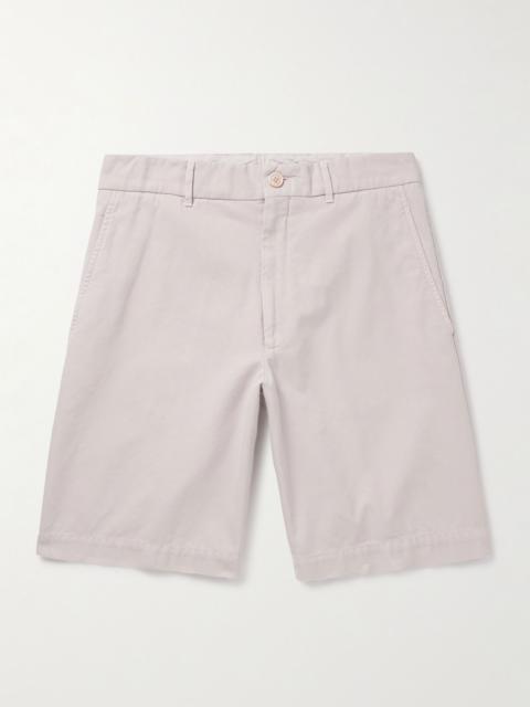 Straight-Leg Cotton-Twill Bermuda Shorts Neutral