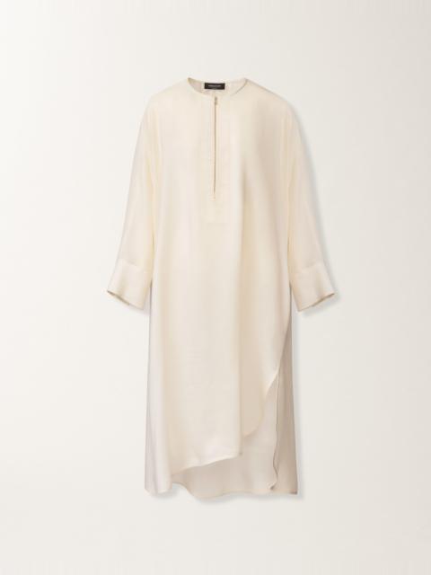 Fluid midi dress in cream