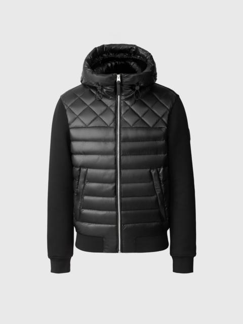 FLETCHER  Mixed-Media Down Hooded Jacket