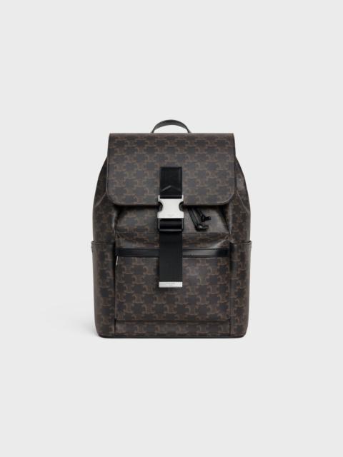 BACKPACK IN TRIOMPHE CANVAS AND CALFSKIN