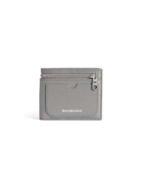 Men's Superbusy Square Folded Wallet in Balenciaga Grey